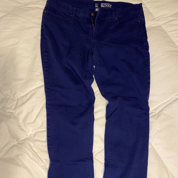 Indigo Blue Skinny Jeans - Picture 1 of 2
